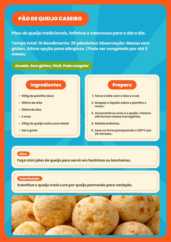 Receita de lancheira