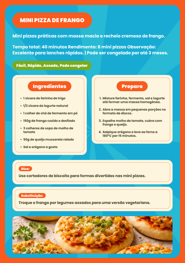 Receita de lancheira